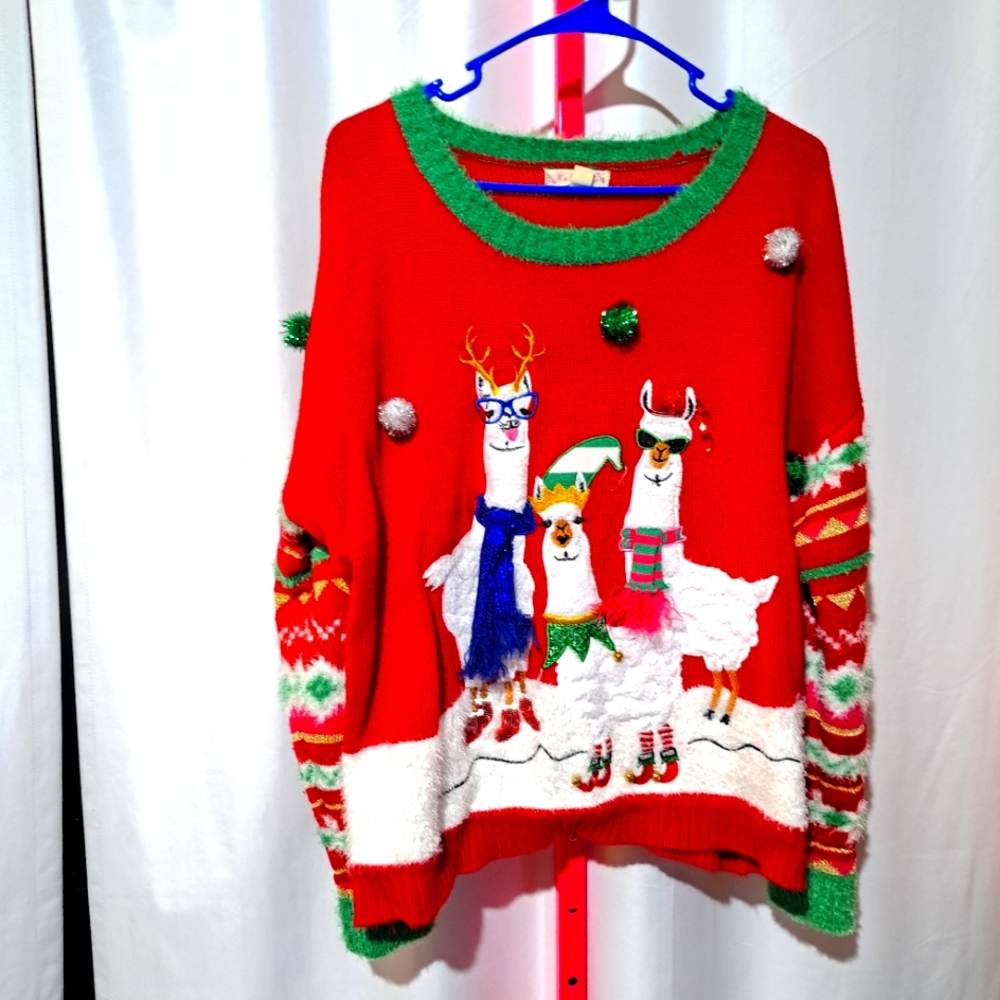 sweater red